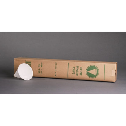 4 oz White Paper Cone Cups, 5000/Case